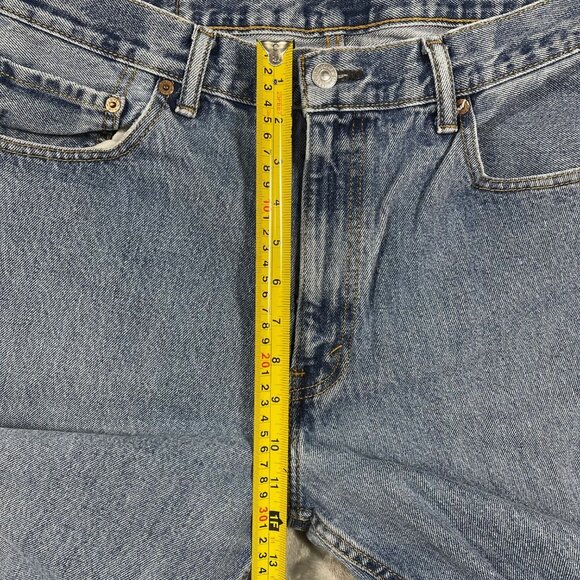 Levis 550 Straight Leg Denim Jeans Medium Wash Cotton Classic Fit Mens 34x32 - Picture 6 of 11